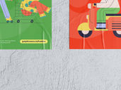 Glued Poster Mockup Front View Preview 4