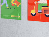 Glued Poster Mockup Side View Preview 4