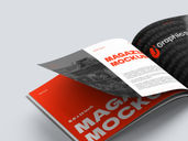 Landscape Magazin Mockup Isometric Preview 4