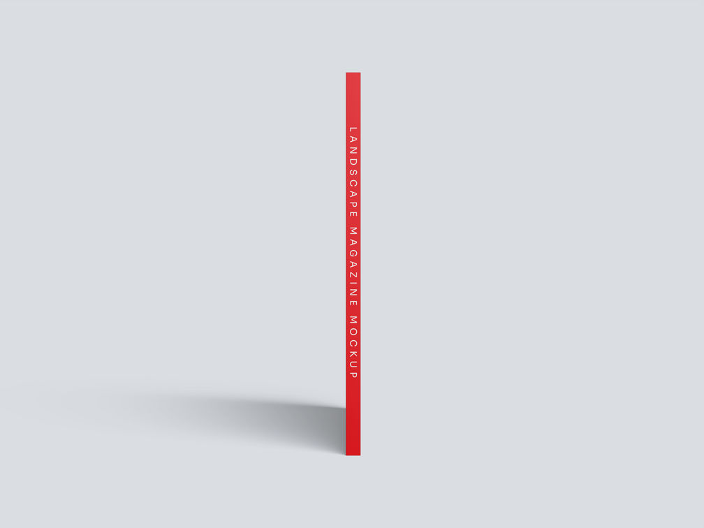 Landscape Magazin Mockup Side View Preview 1