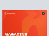 Landscape Magazine Mockup Front View Preview 3