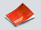 Landscape Magazine Mockup Stack It Preview 2