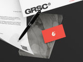 Letterhead 20business Card With Marble Mockup Flying View Preview 4