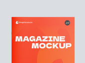 Magazine Portrait Mockup Front View Preview 3