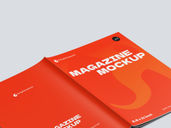 Magazine Portrait Mockup Isometric View Preview 2