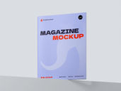 Magazine Portrait Mockup Low Angle View Preview 2