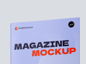 Magazine Portrait Mockup Low Angle View Preview 3