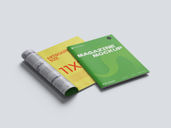 Magazine Portrait Mockup Stack It View View Preview 2