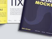 Magazine Portrait Mockup Top View Preview 4