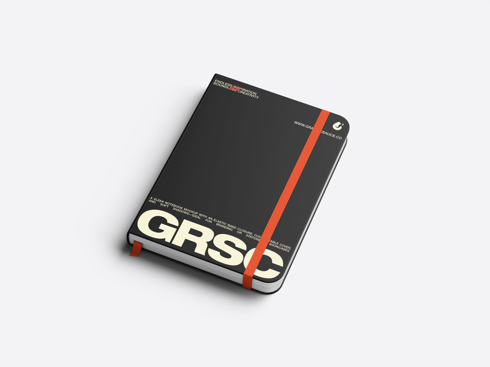Notebook Hard Cover Isometric View Preview 1