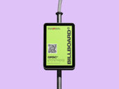 Outdoor Center Billboard Pole Sign Mockup Front View Preview 2