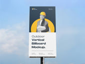 Outdoor Vertical Billboard Front View Preview 3