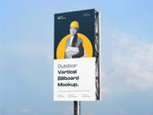 Outdoor Vertical Billboard Half Side View Preview 3