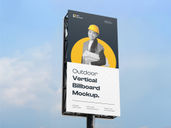Outdoor Vertical Billboard Low Angle View Preview 3