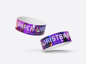 Paper Wristband Mockup Flying View Preview 3