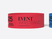 Paper Wristband Mockup Front View Preview 4