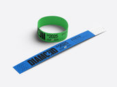 Paper Wristband Mockup Isometric View Preview 2