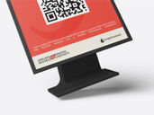Plastic Table Tent Mockup Flying View Preview 5