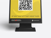 Plastic Table Tent Mockup Front View Preview 5