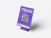 Plastic Table Tent Mockup Isometric View Preview 2