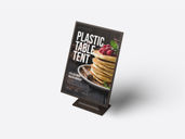Plastic Table Tent Mockup Isometric View Preview 3