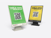 Plastic Table Tent Mockup Stack It View Preview 2
