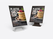 Plastic Table Tent Mockup Stack It View Preview 3