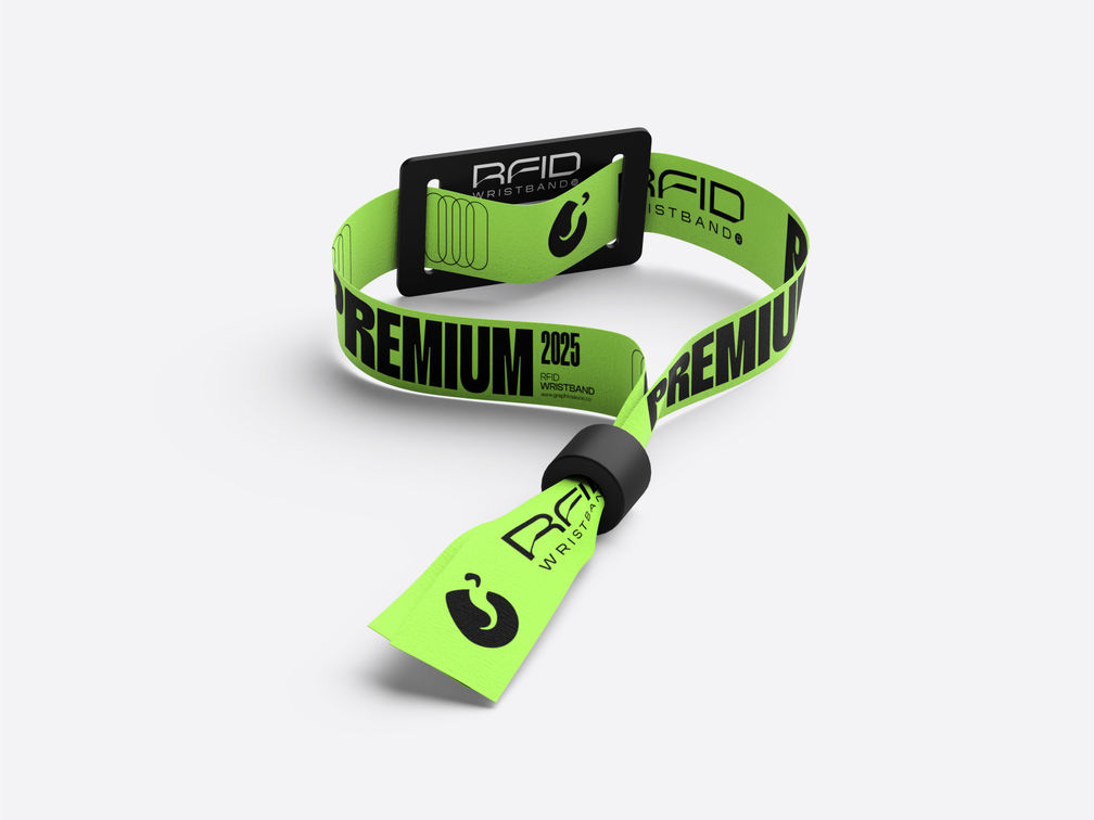 Rfid Wristband Mockup Back Half View Preview 1
