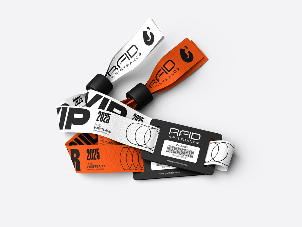 Rfid Wristband Mockup Stack It View Preview 1