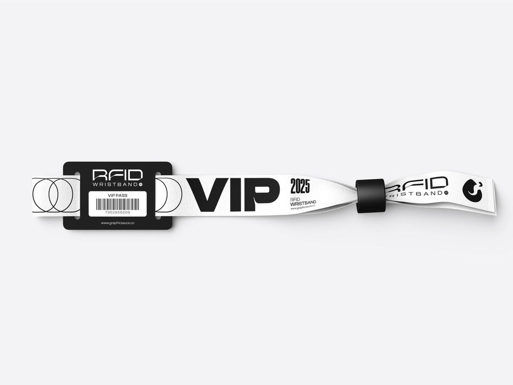 Rfid Wristband Mockup Top View Preview 1