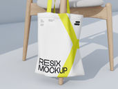 Resix Clean Style Tote Bag Mockup 02 1 Scaled