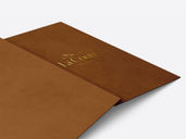 Restaurant Menu Book Mockup Back Half Side View Preview 4