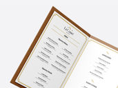 Restaurant Menu Book Mockup Flying View Preview 3
