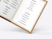 Restaurant Menu Book Mockup Flying View Preview 4
