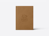 Restaurant Menu Book Mockup Front View Preview 2