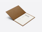 Restaurant Menu Book Mockup Isometric View Preview 2