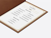 Restaurant Menu Book Mockup Isometric View Preview 4