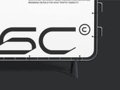 Rounded Barrier Banner Mockup Front View Preview 5