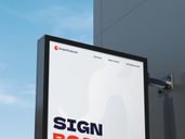 Sign Board Low Angle View Preview 3