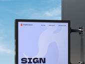 Sign Board Front View Preview 3