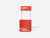 Stand Booth Mockup Half Side View Preview 3