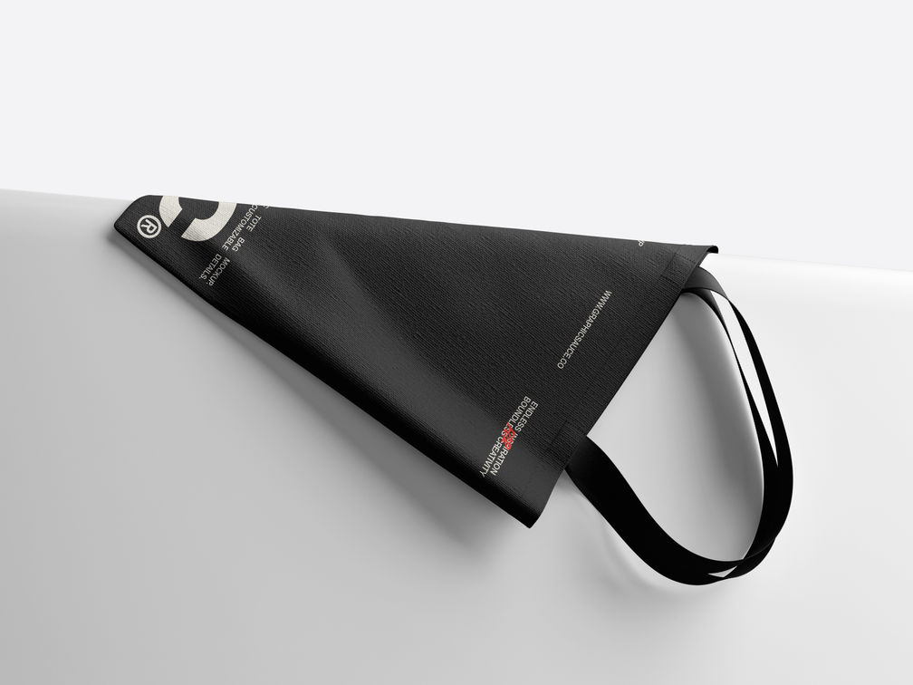 Tote Bag Mockup Low Angle View Preview 1