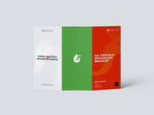 Trifold Brochure Mockup Back Half Side View Preview 2