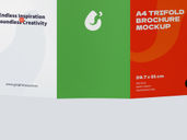 Trifold Brochure Mockup Back Half Side View Preview 4