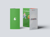 Trifold Brochure Mockup Half Side View Preview 2