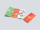 Trifold Brochure Mockup Isometric View Preview 2