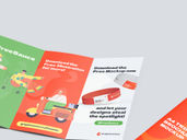 Trifold Brochure Mockup Isometric View Preview 3
