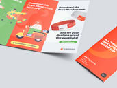 Trifold Brochure Mockup Isometric View Preview 4