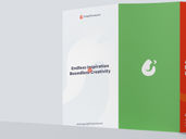 Trifold Brochure Mockup Low Angle View Preview 3