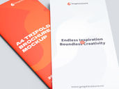 Trifold Brochure Mockup Stack It View Preview 3